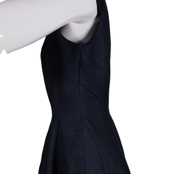 Tommy Hilfiger Indigo Fit and Flare Dress Size 8 Sparkle Denim Look Stretchy - Picture 15 of 15